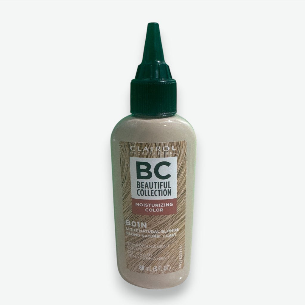Clairol BC Beautiful Collection hair color bottle on a white background