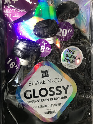SHAKE N GO GLOSSY 100% VIRGIN REMY HAIR