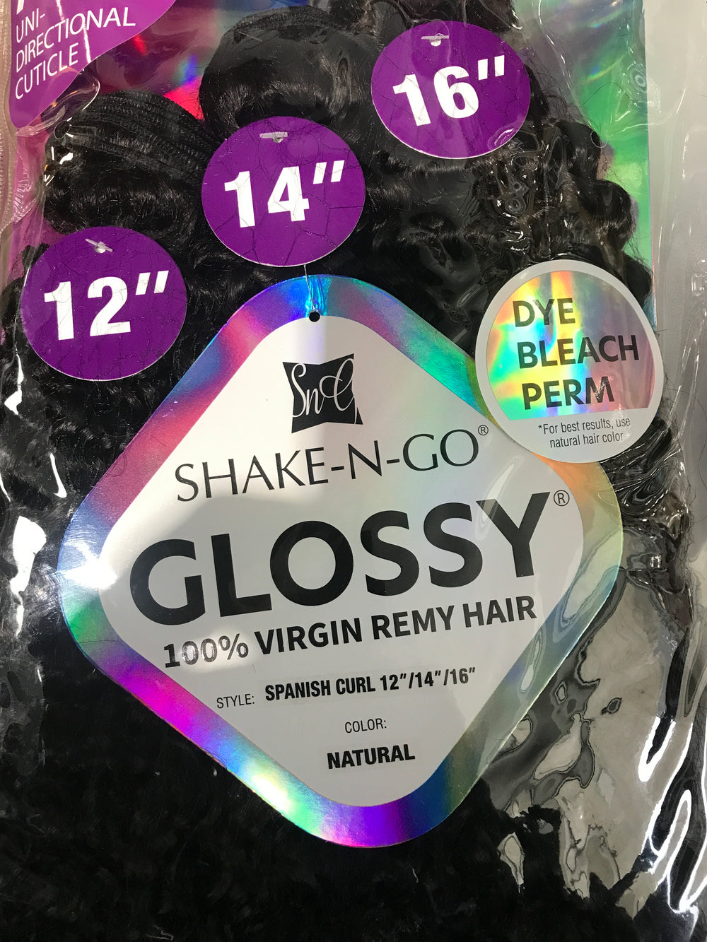 SHAKE N GO GLOSSY 100% VIRGIN REMY HAIR