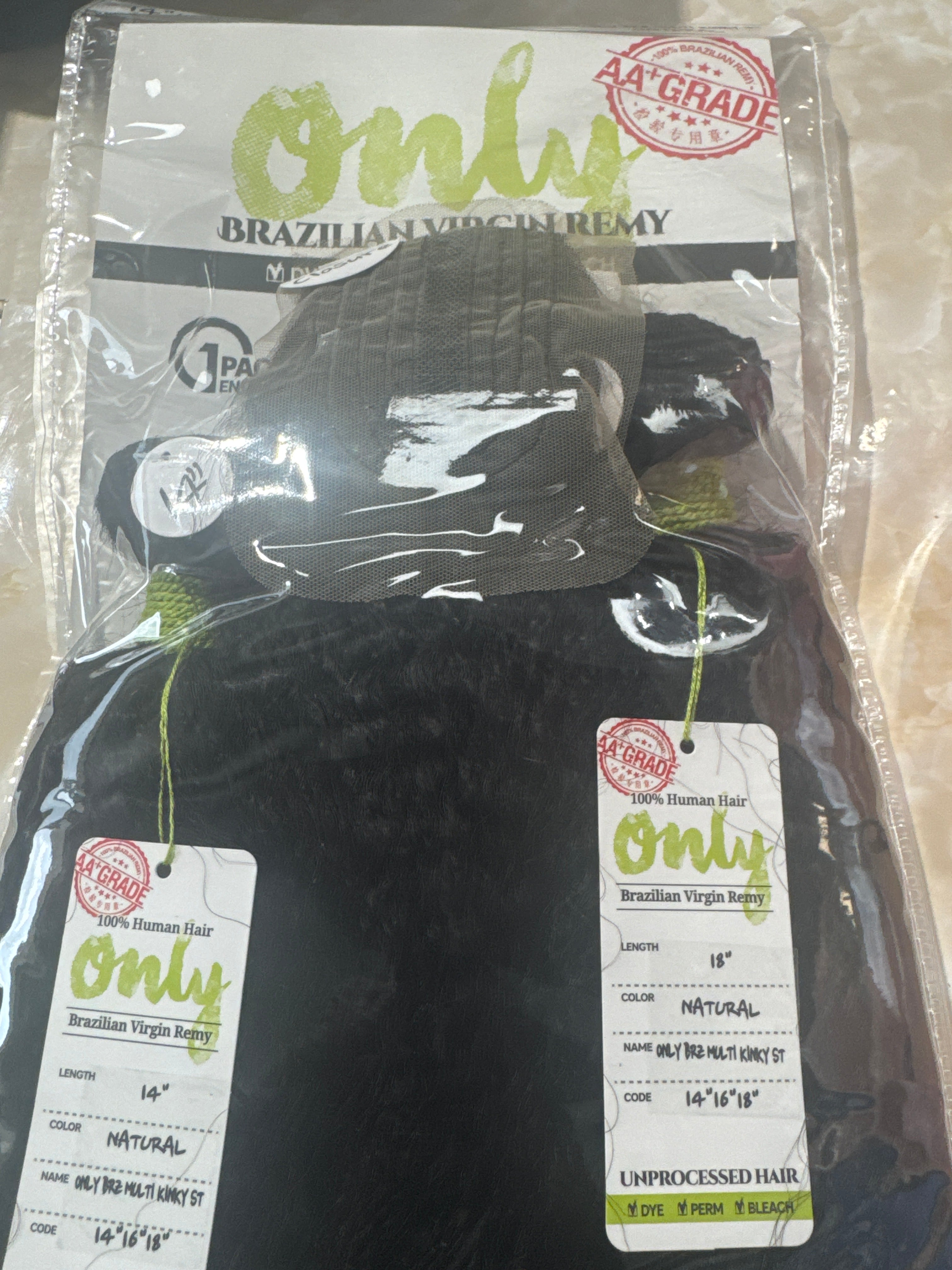 ZURY BRAZILIAN UNPROCESSED HUMAN HAIR