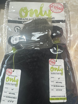 ZURY BRAZILIAN UNPROCESSED HUMAN HAIR