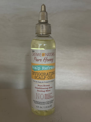 Creme of Nature Pure Honey Scalp Refresh Invigorating Scalp Oil 4 fl oz