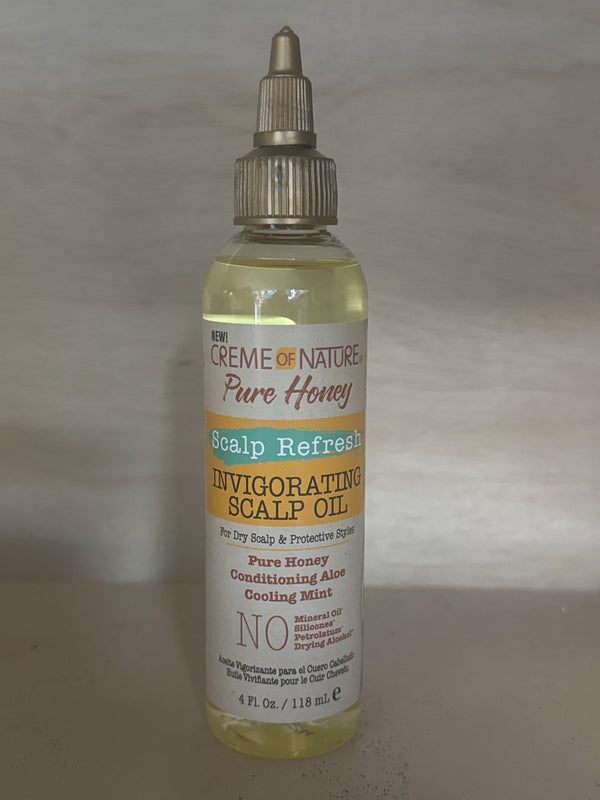 Creme of Nature Pure Honey Scalp Refresh Invigorating Scalp Oil 4 fl oz
