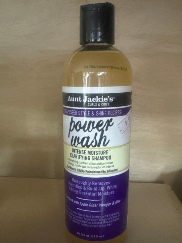 Aunt Jackie's Curls & Coils Power Wash Intense Moisture Clarifying Shampoo