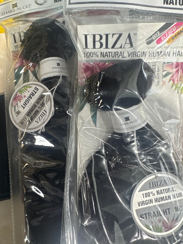 SHAKE N GO  IBIZA 100% NATURAL VIRGIN HUMAN HAIR