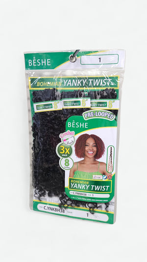 BESHE BOHEMIAN YANKY TWIST CROCHET BRAID