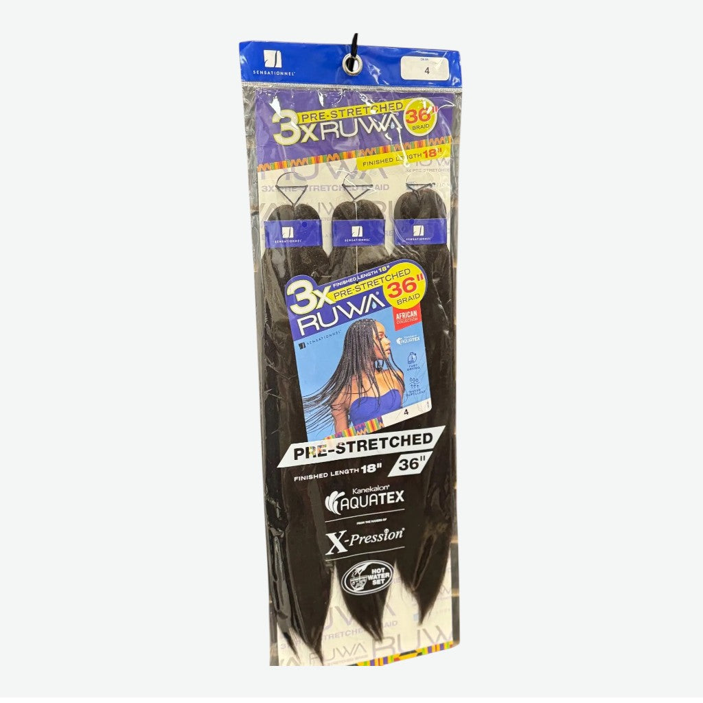 SENSATIONNEL-3X RUWA PRE STRETCHED CROCHET BRAID HAIR
