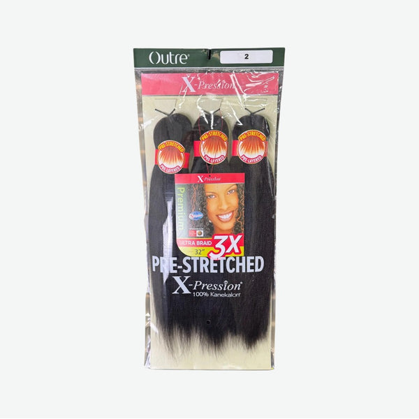 OUTRE BRAIDS X-PRESSION KANEKALON 3X PRE STRETCHED ULTRA BRAID