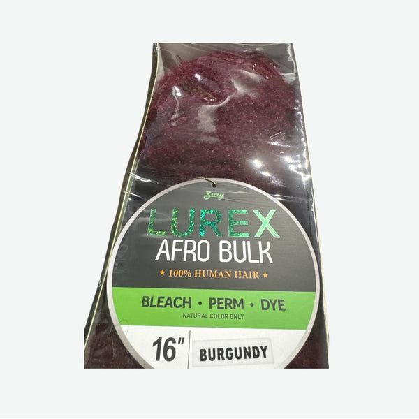 ZURY LUREX  100 % HUMAN HAIR AFRO BULK