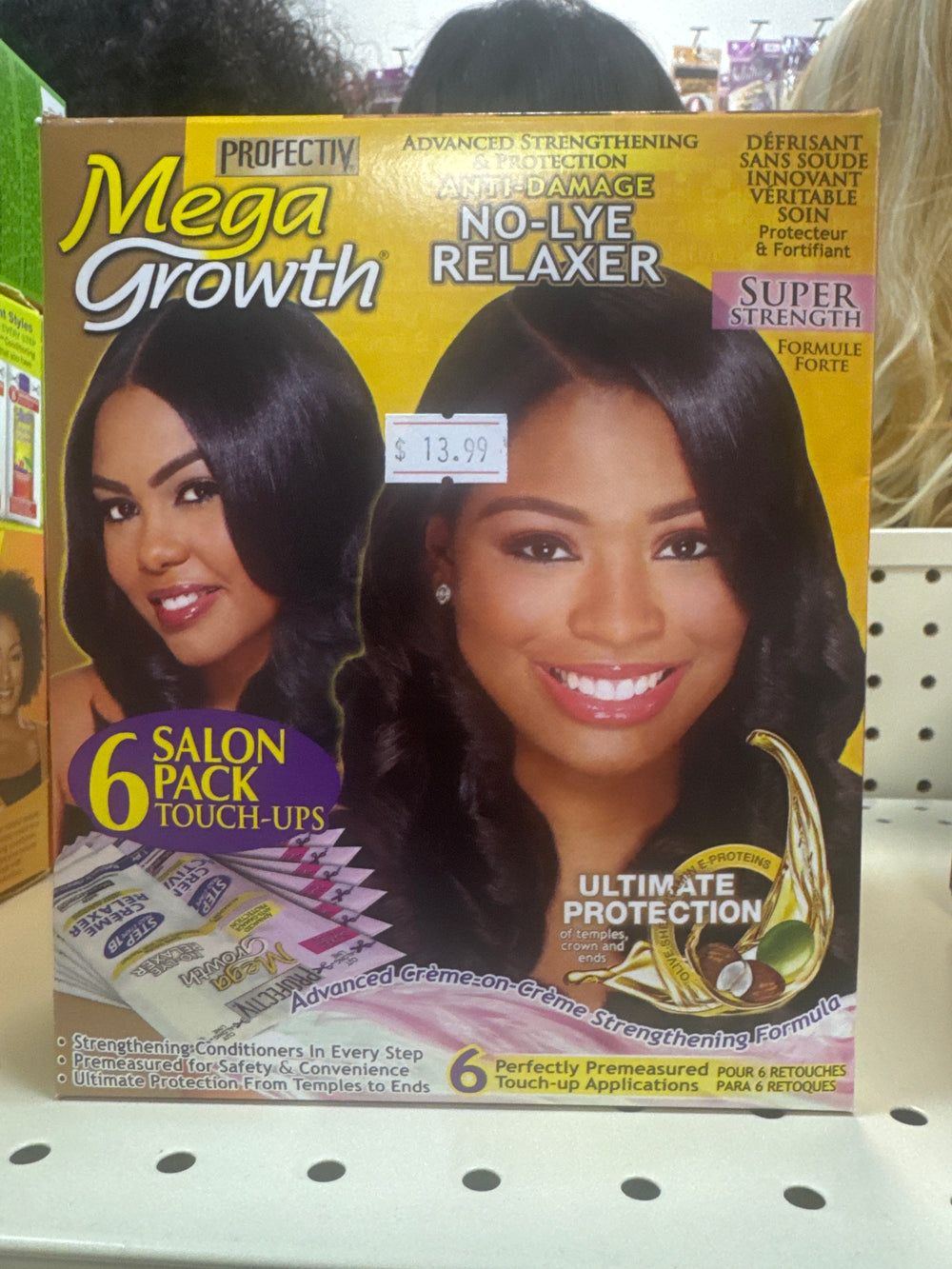 Mega Growth No-Lye Relaxer - 6 Salon Pack Touch-Ups