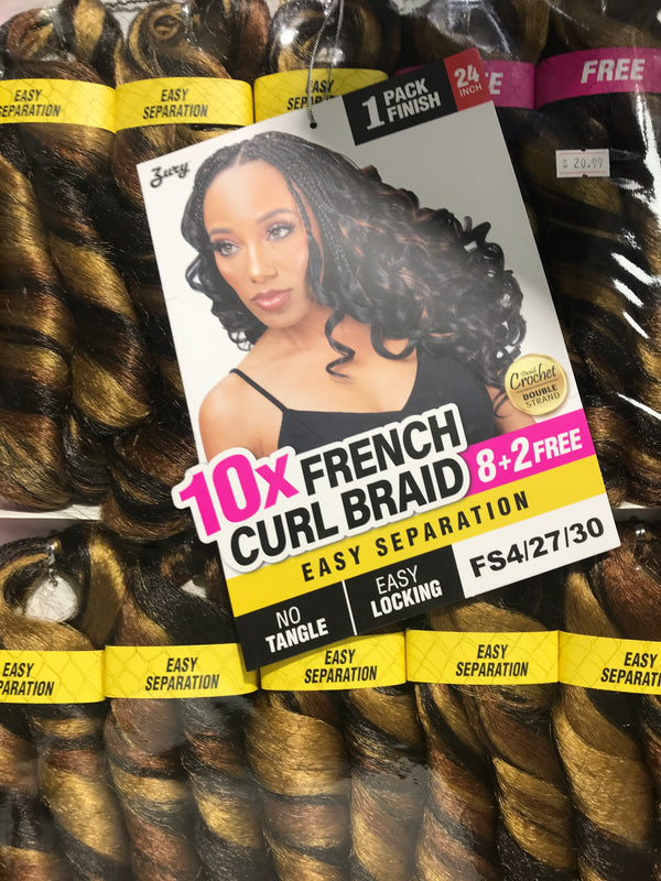 ZURY 10x French Curl Braid