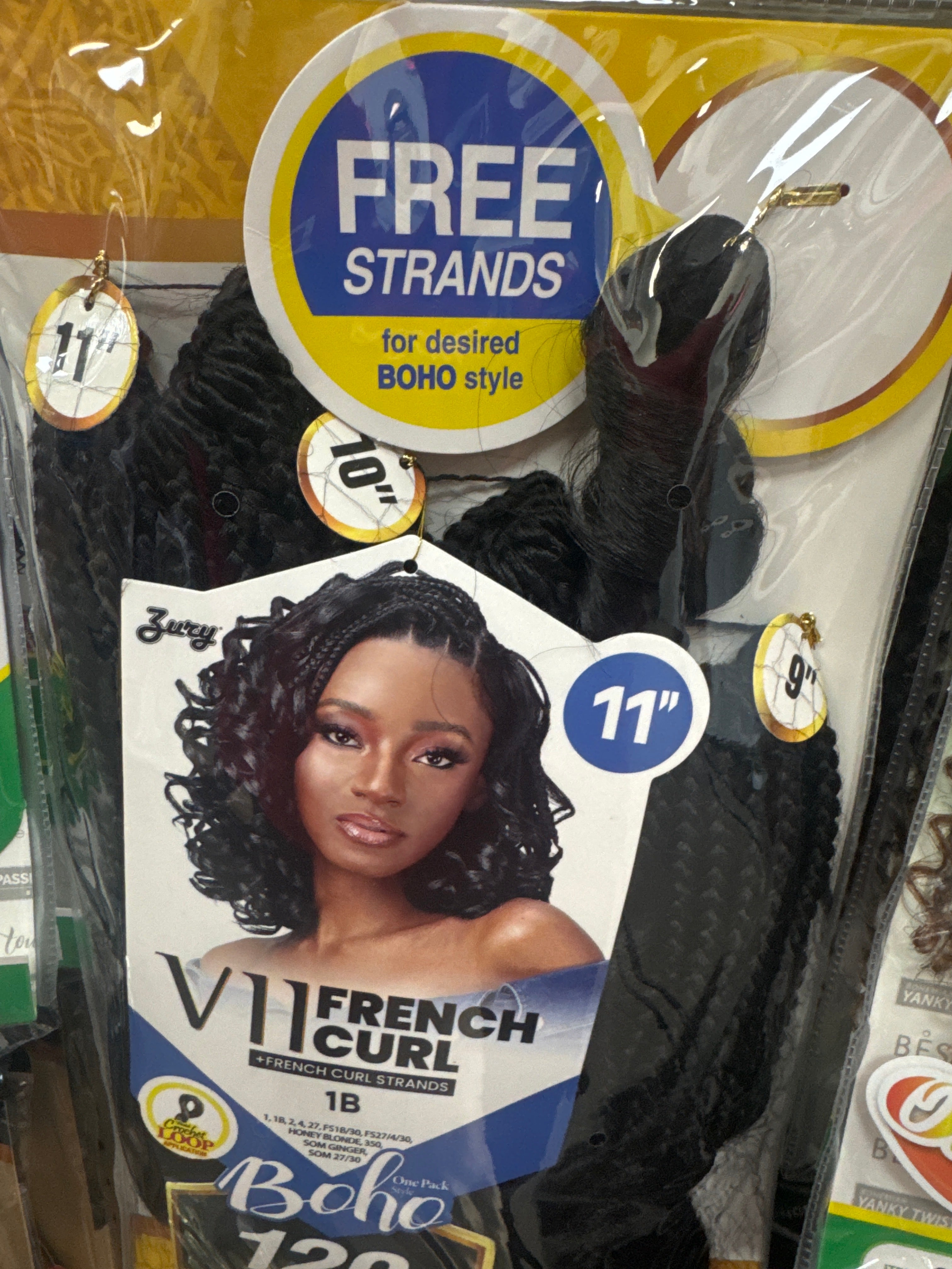 ZURY V11 BOHO CURLY CROCHET BRIADS