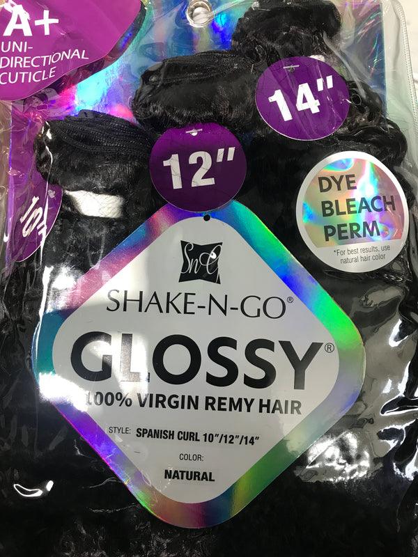 SHAKE N GO GLOSSY 100% VIRGIN REMY HAIR
