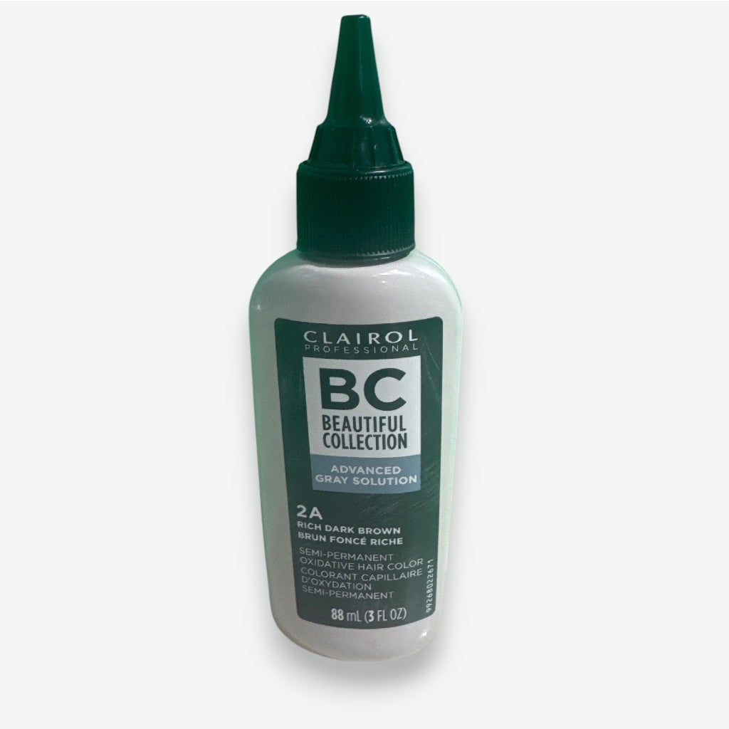 Clairol BC Beautiful Collection hair color bottle on a white background