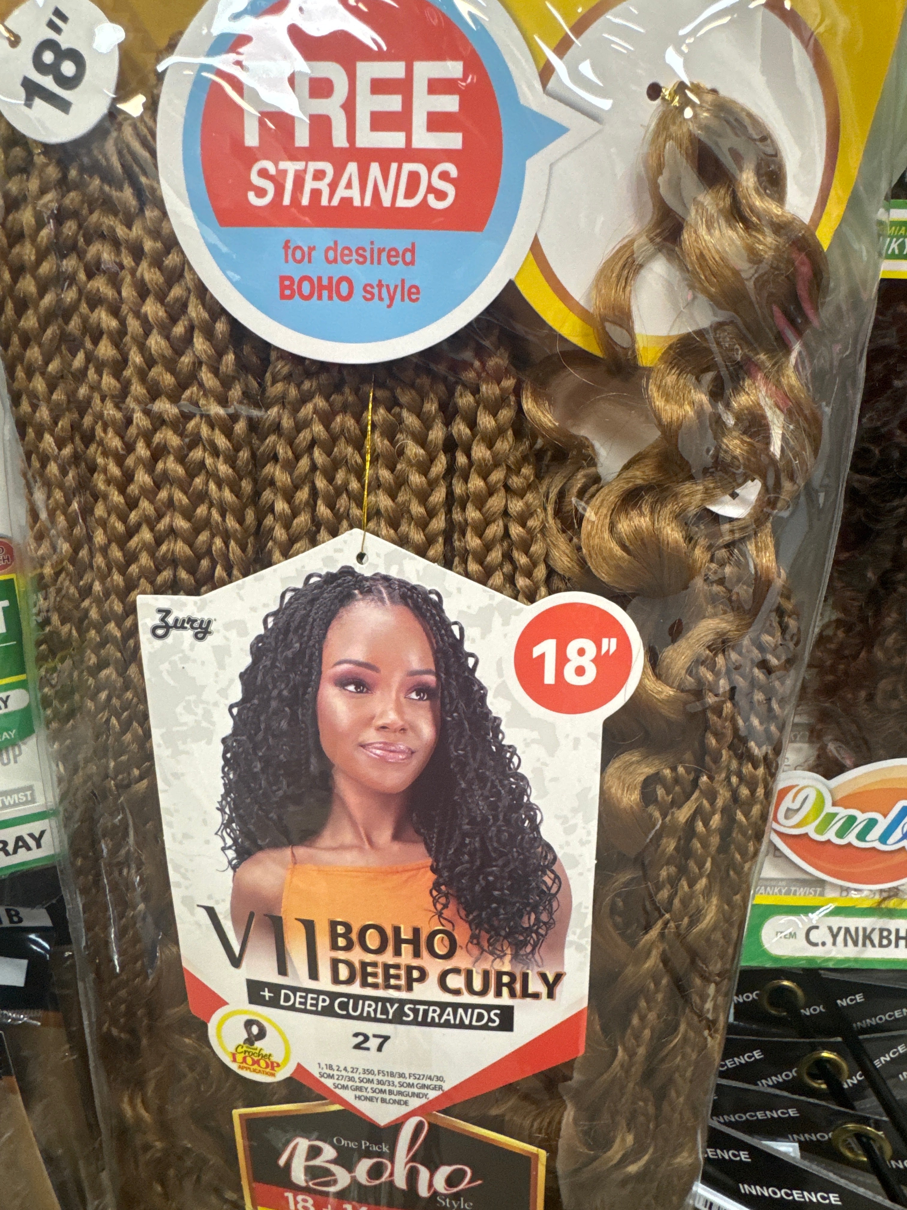 ZURY V11 BOHO CURLY CROCHET BRIADS