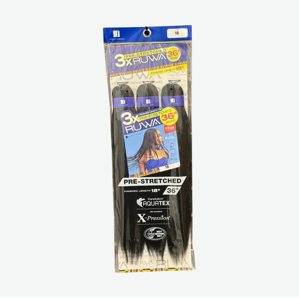SENSATIONNEL-3X RUWA PRE STRETCHED CROCHET BRAID HAIR