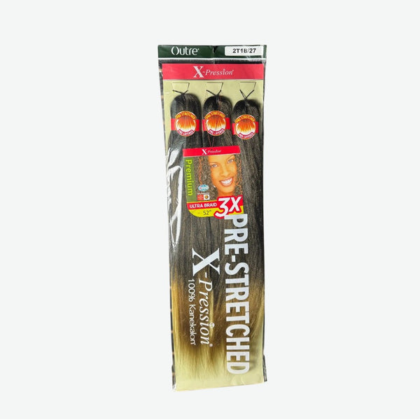 OUTRE BRAIDS X-PRESSION KANEKALON 3X PRE STRETCHED ULTRA BRAID
