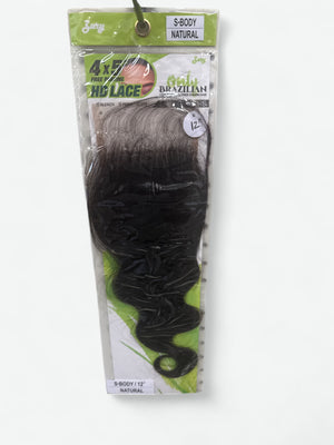 ZURY 4X5 FREE PARTING HD LACE CLOSURE