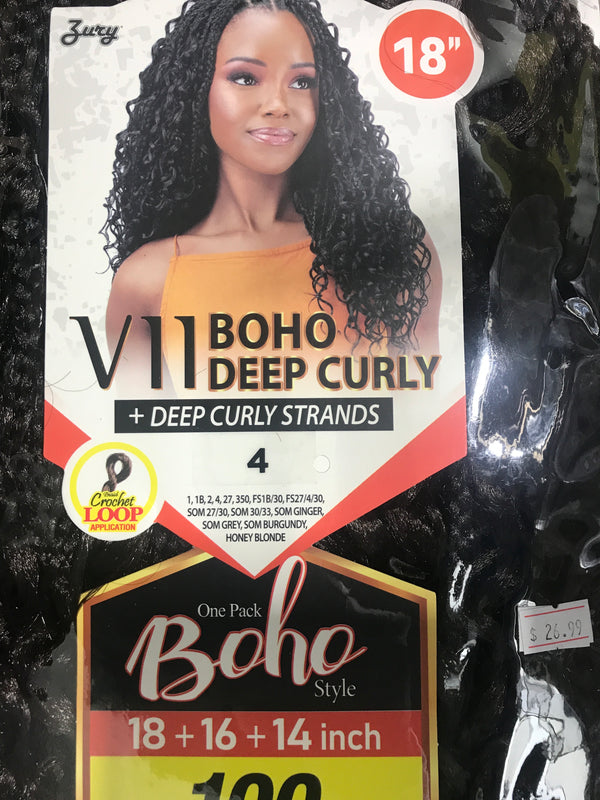 ZURY V11 BOHO CURLY CROCHET BRIADS