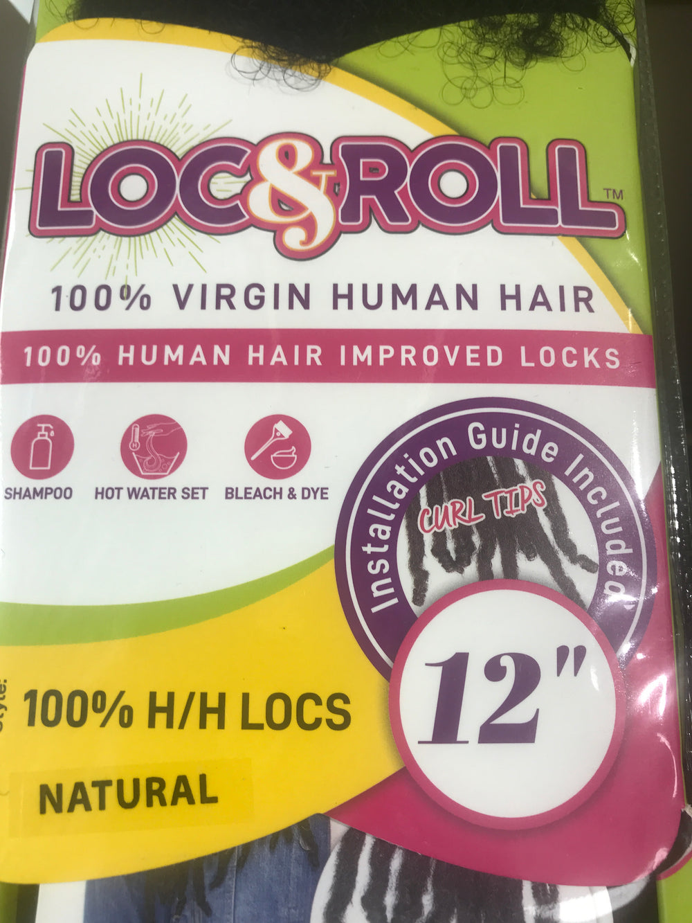 JANET COLLECTION  LOC&ROLL 100% VIRGIN HUMAN  HAIR LOCS