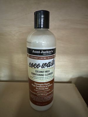 Aunt Jackie's Curls & Coils Coco Wash Coconut Milk Conditioning Cleanser