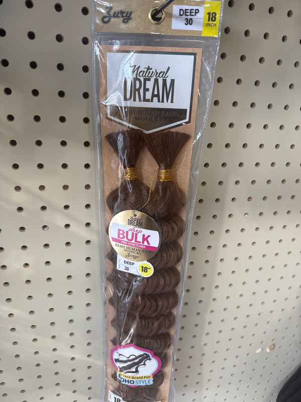 ZURY BULK PRE-STRETCHED REMY HUMAN HAIR