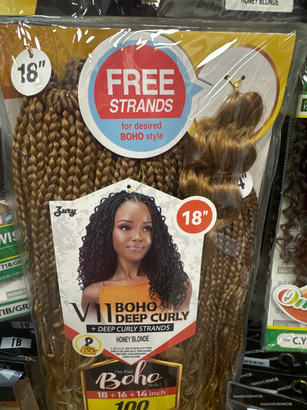 ZURY V11 BOHO CURLY CROCHET BRIADS