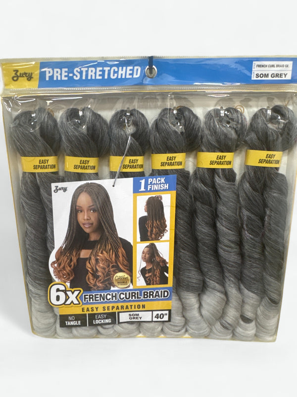 ZURY PRE-STRETCHED 6X FRENCH CURL BRAID