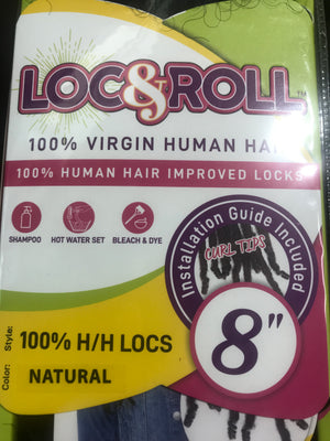 JANET COLLECTION  LOC&ROLL 100% VIRGIN HUMAN  HAIR LOCS