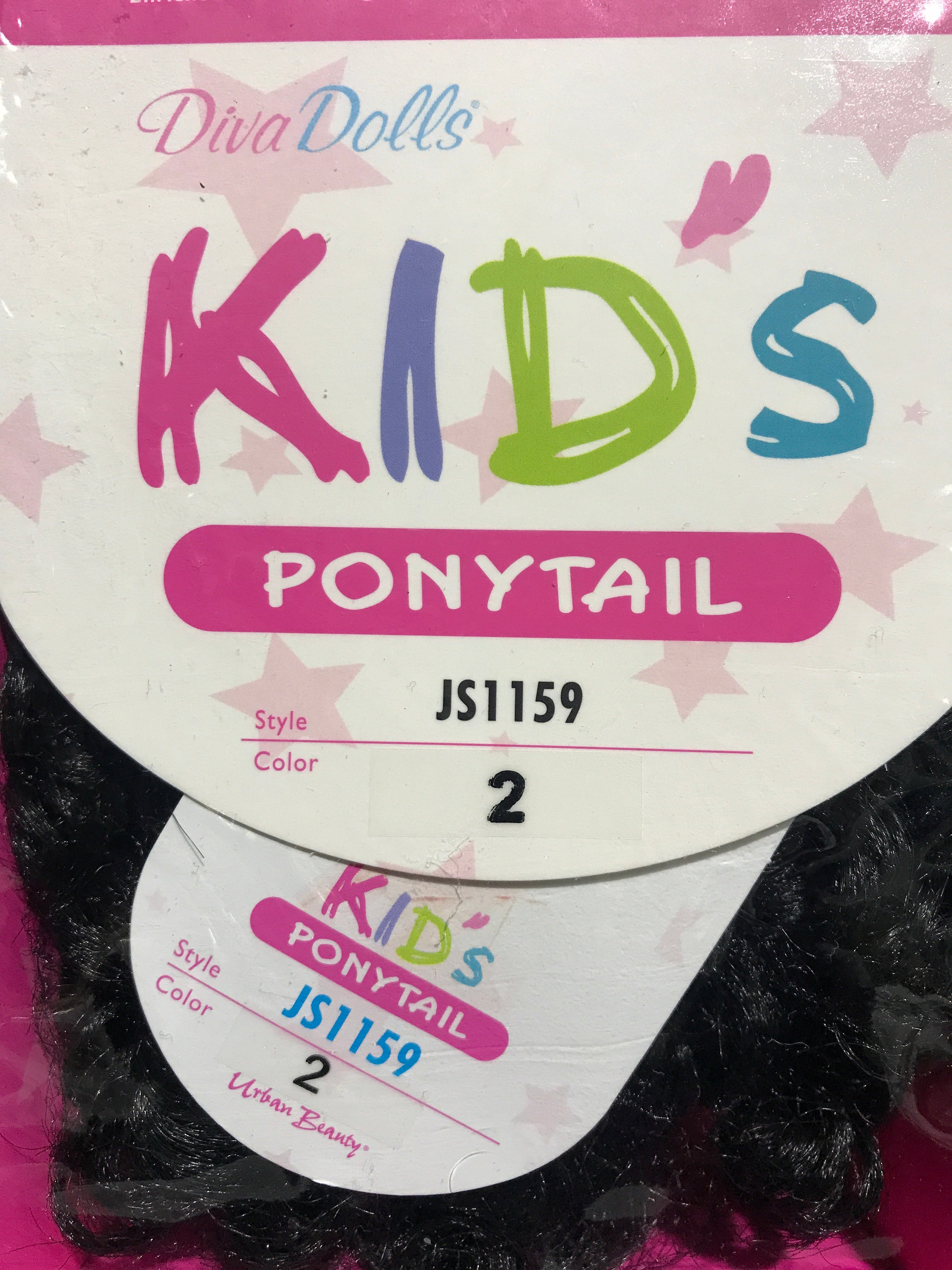 DIVA DOLLS KIDS  PONYTAIL HAIR