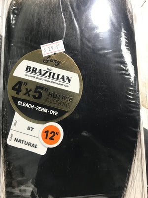 ZURY 4X5 FREE PARTING HD LACE CLOSURE