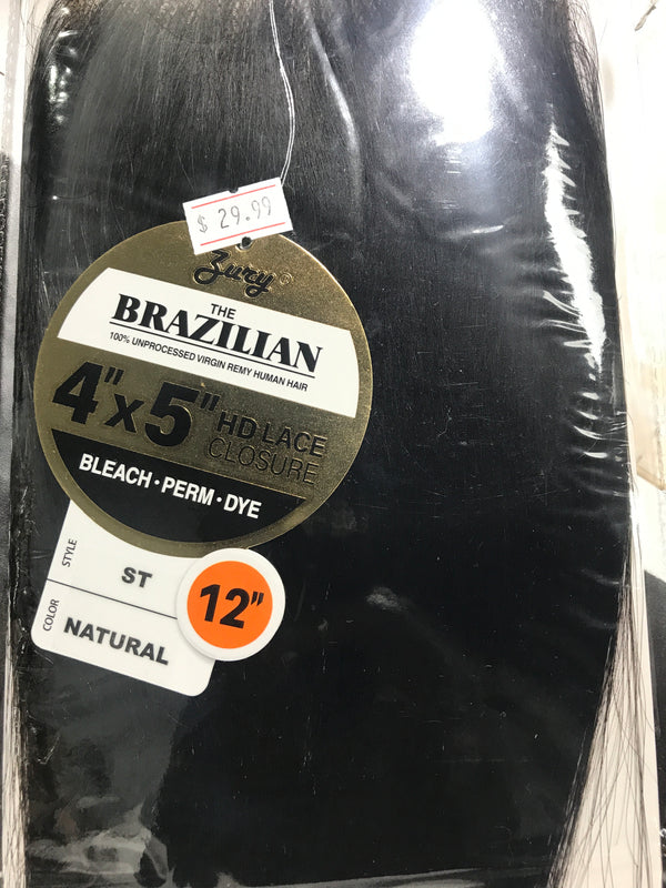 ZURY 4X5 FREE PARTING HD LACE CLOSURE