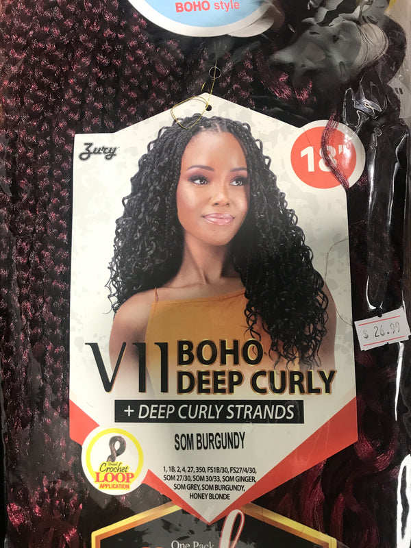 ZURY V11 BOHO CURLY CROCHET BRIADS