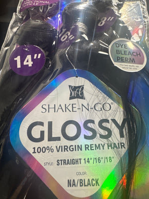SHAKE N GO GLOSSY 100% VIRGIN REMY HAIR