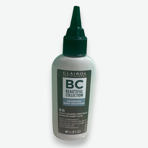 Clairol BC Beautiful Collection hair color bottle on a white background
