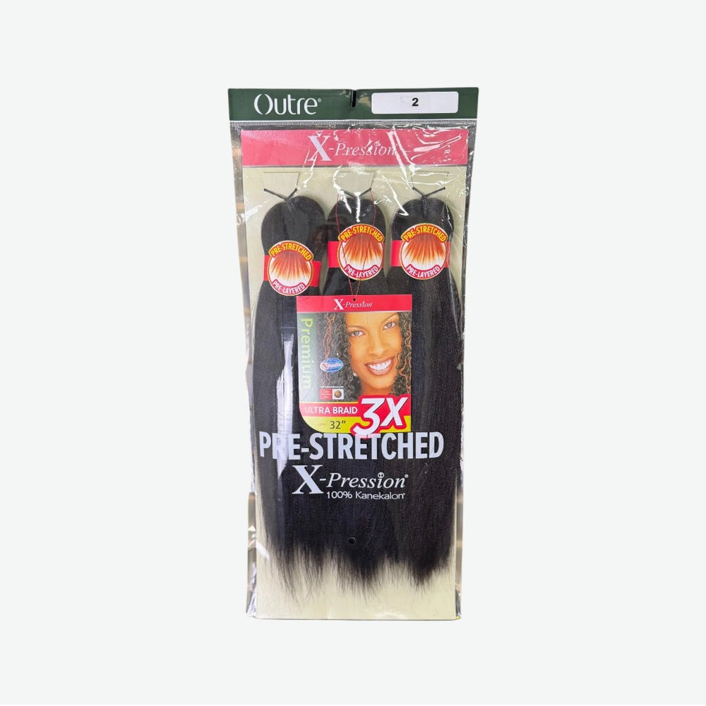 OUTRE BRAIDS X-PRESSION KANEKALON 3X PRE STRETCHED ULTRA BRAID