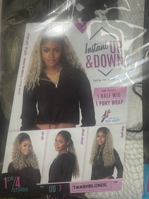 SENSATIONNEL INSTANT UP&DOWN 100%PREMIUM WIG PACK