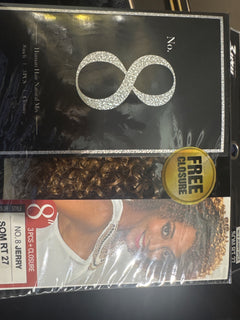 ZURY NO. 8 HUMAN HAIR NATURAL MIX JERRY CURL 3PCS WITH CLOSURE