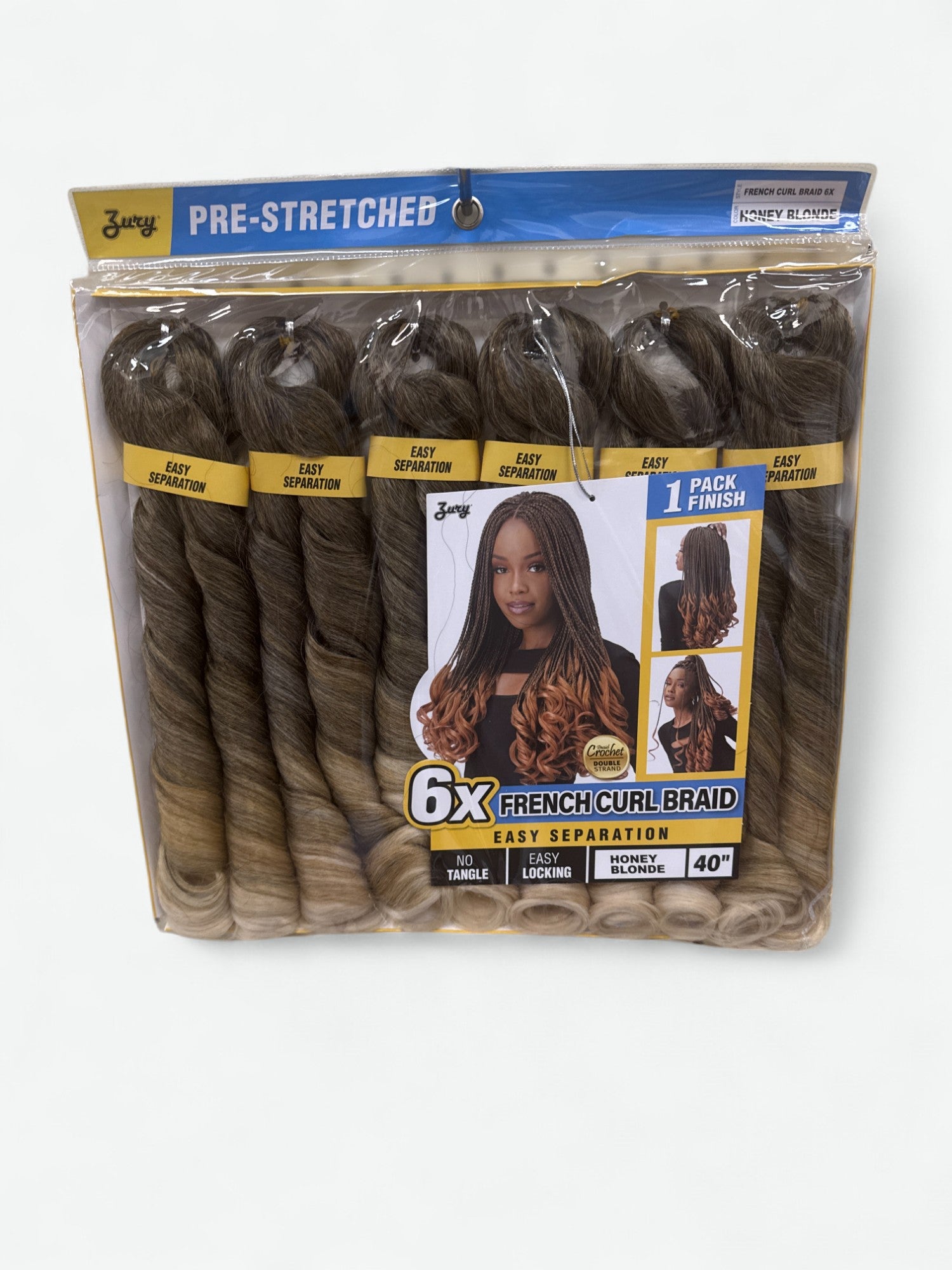 ZURY PRE-STRETCHED 6X FRENCH CURL BRAID
