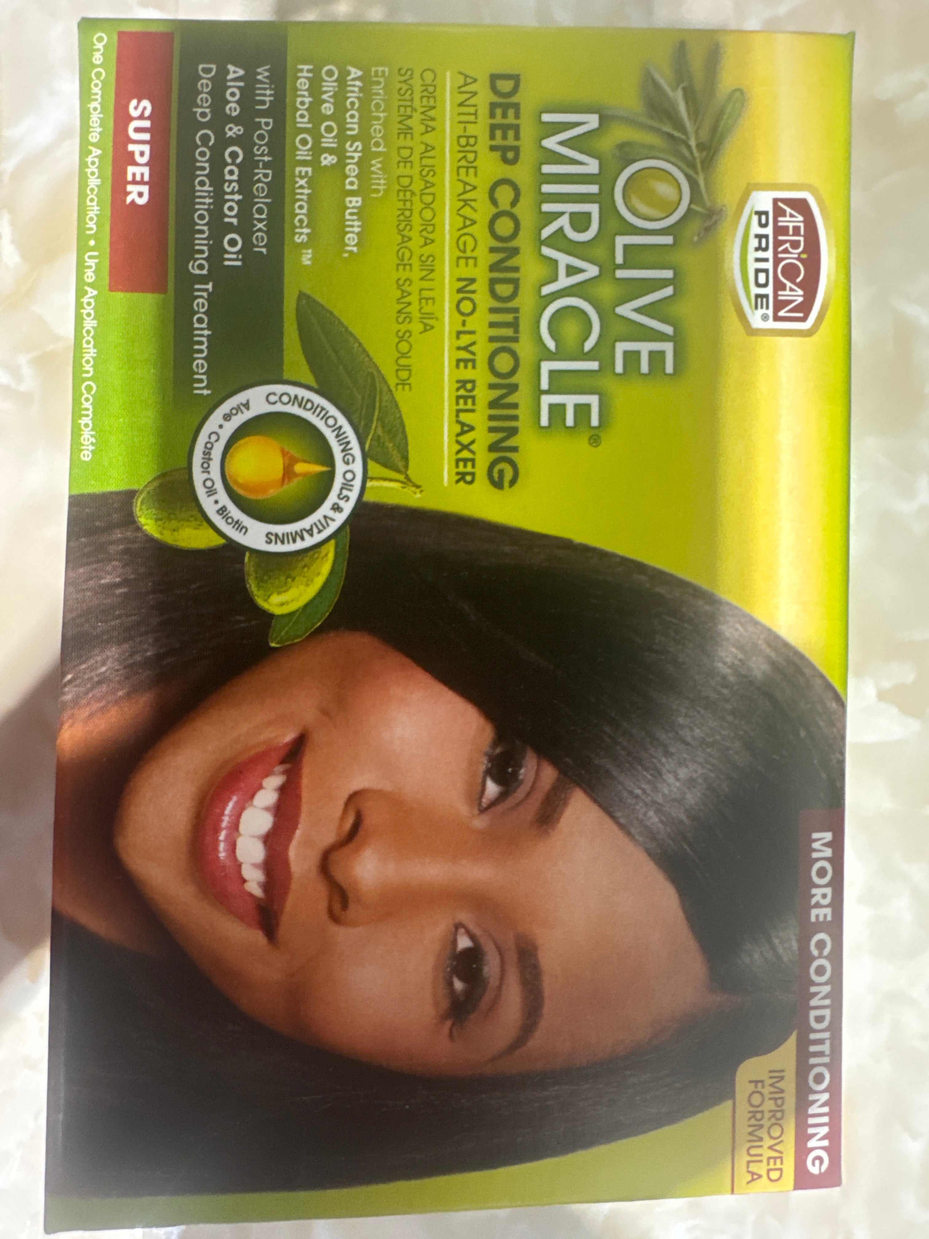 AFRICAN PRIDE OLIVE MIRACLE DEEP CONDITIONING NO-LYE RELAXER