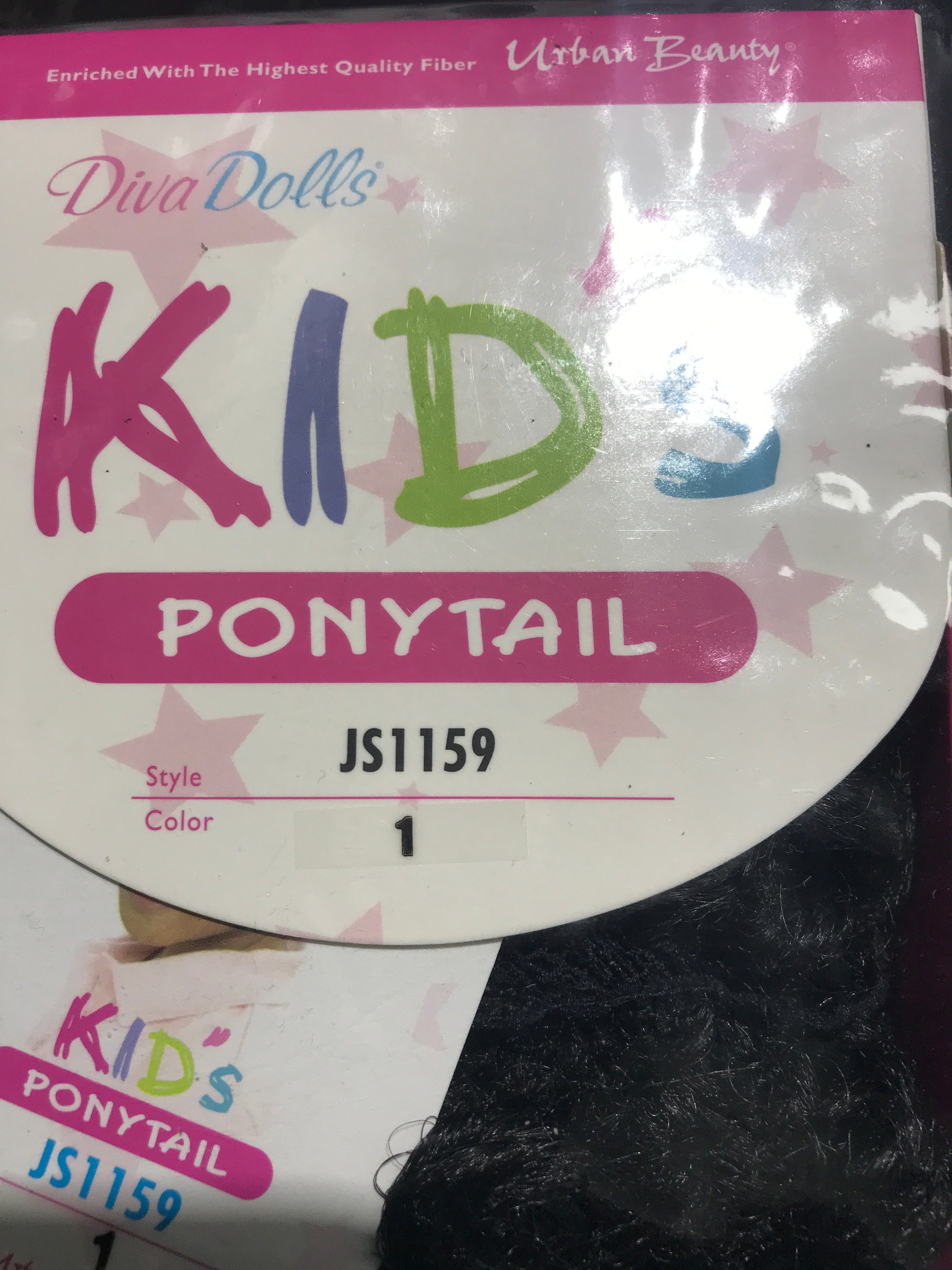 DIVA DOLLS KIDS  PONYTAIL HAIR