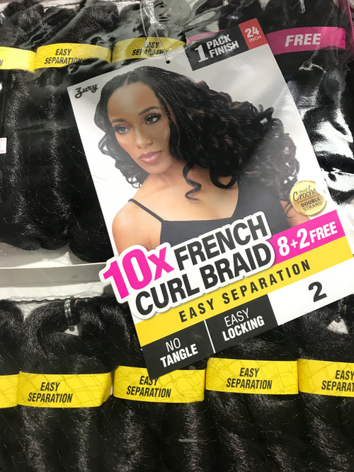 ZURY 10x French Curl Braid