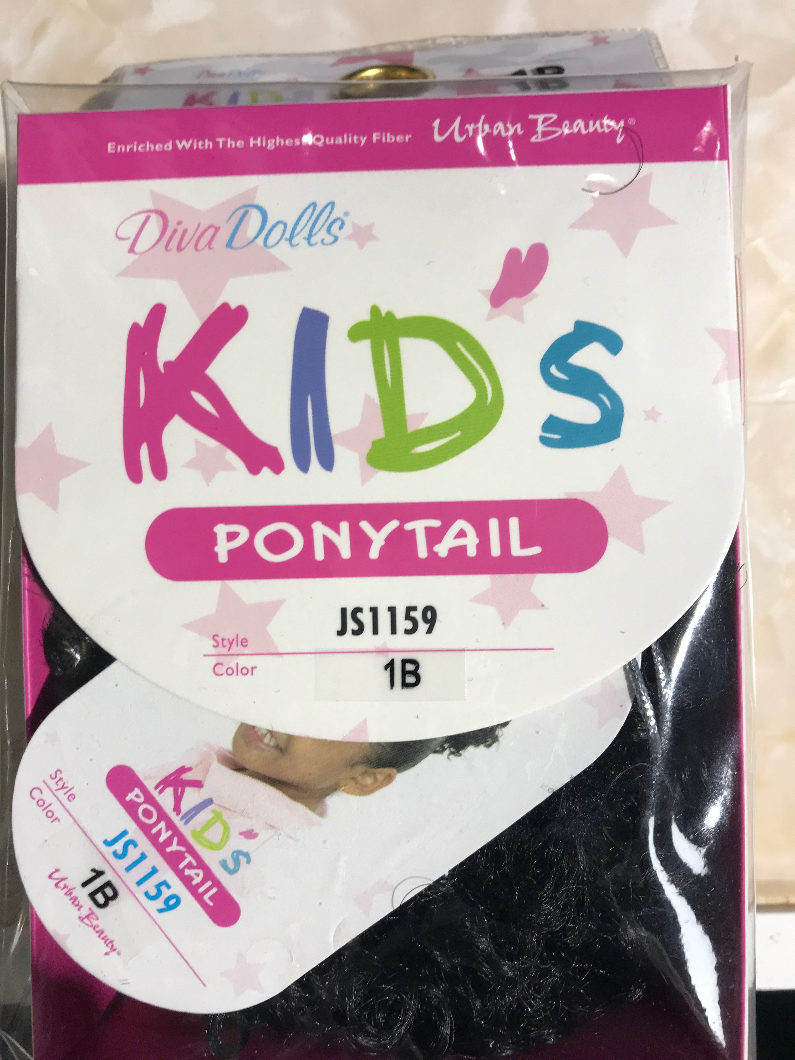 DIVA DOLLS KIDS  PONYTAIL HAIR