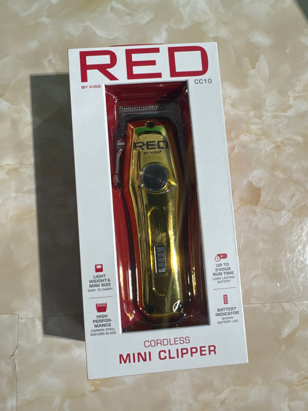 RED CORDLESS MINI-CLIPPER Bogolo hair & beauty Supply