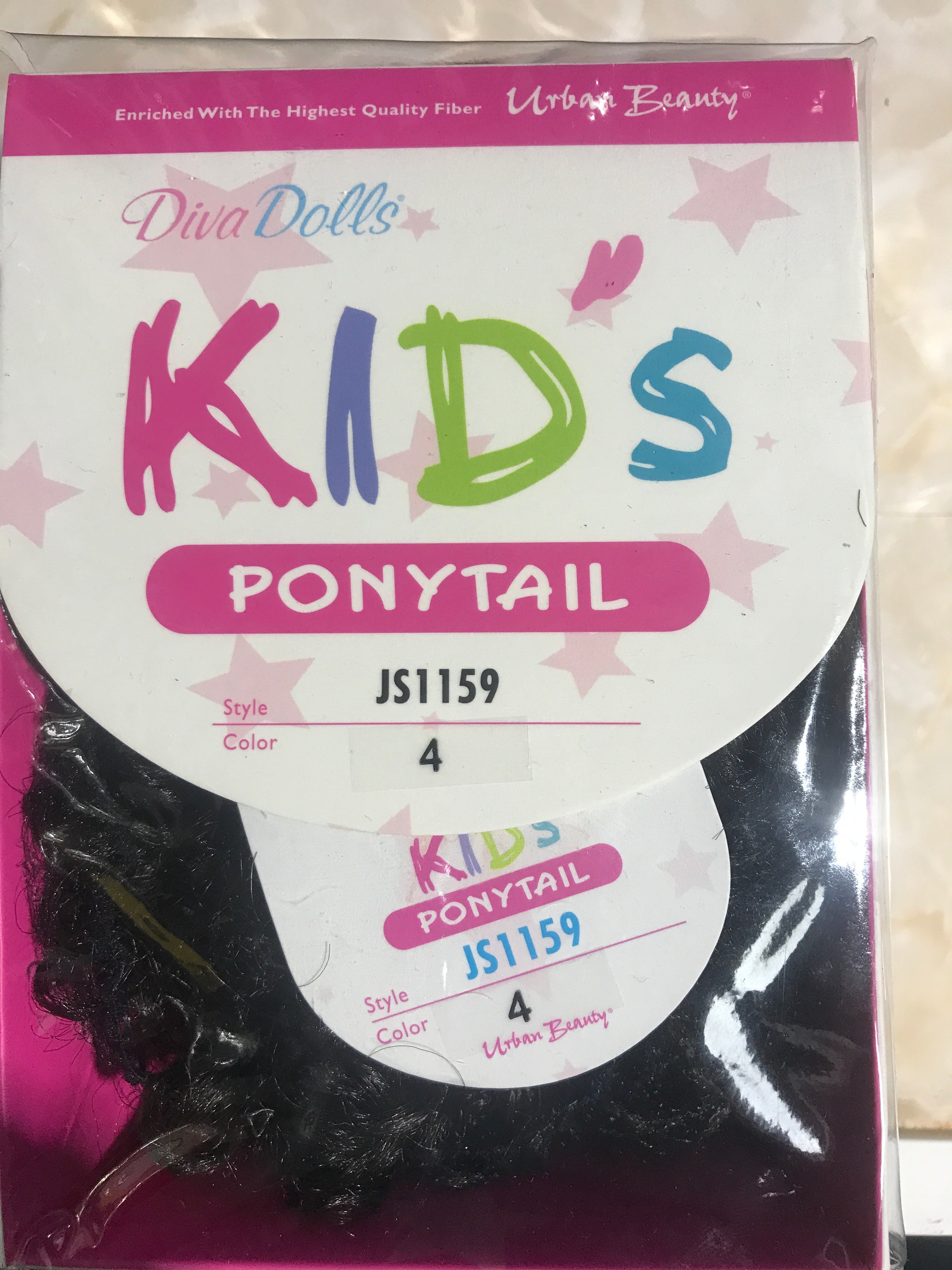 DIVA DOLLS KIDS  PONYTAIL HAIR