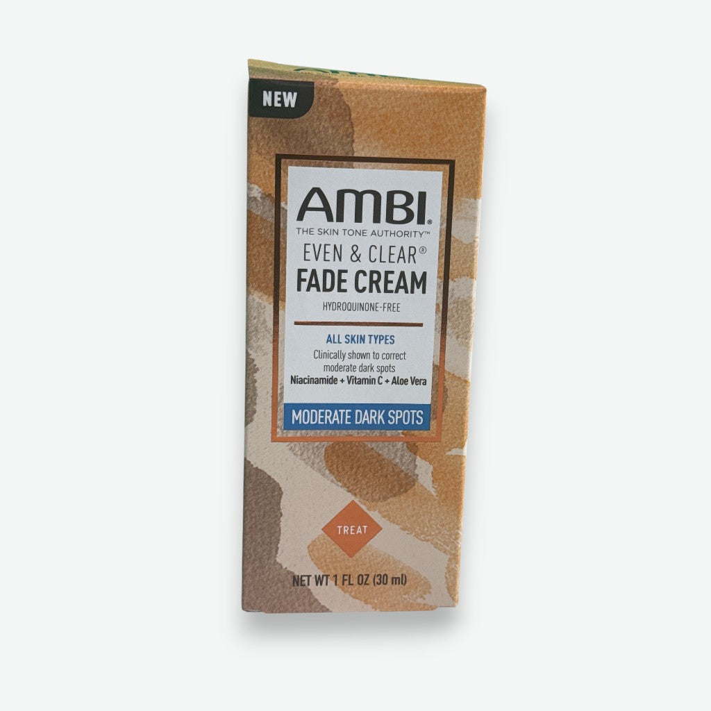 Ambi Even & Clear Fade Cream packaging on a white background