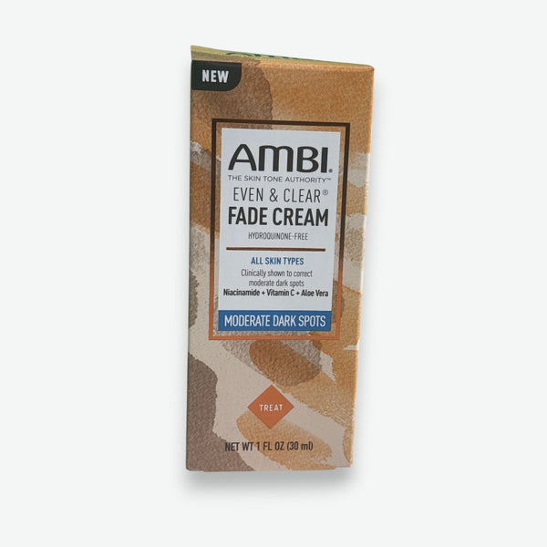 Ambi Even & Clear Fade Cream packaging on a white background