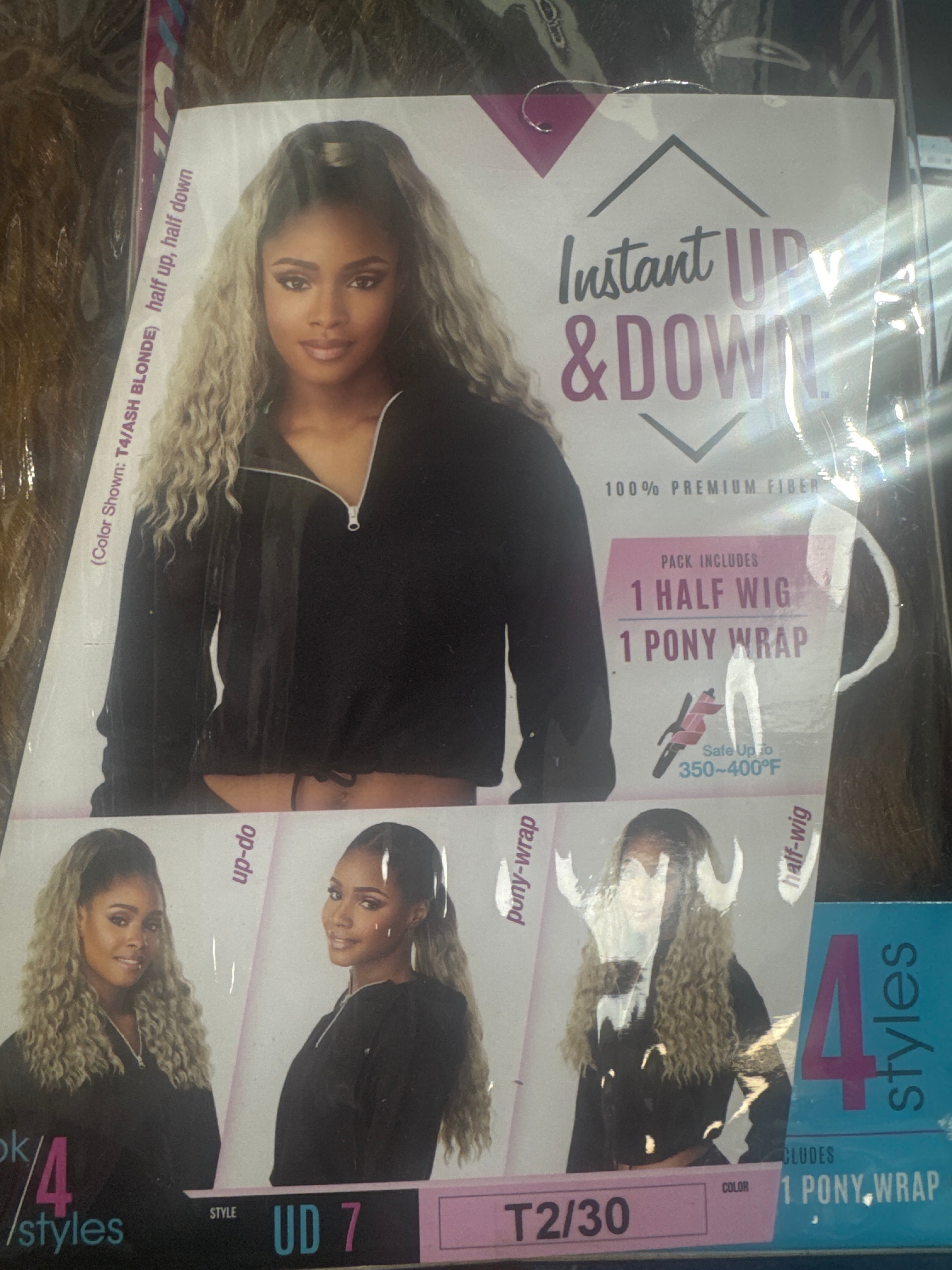 SENSATIONNEL INSTANT UP&DOWN 100%PREMIUM WIG PACK