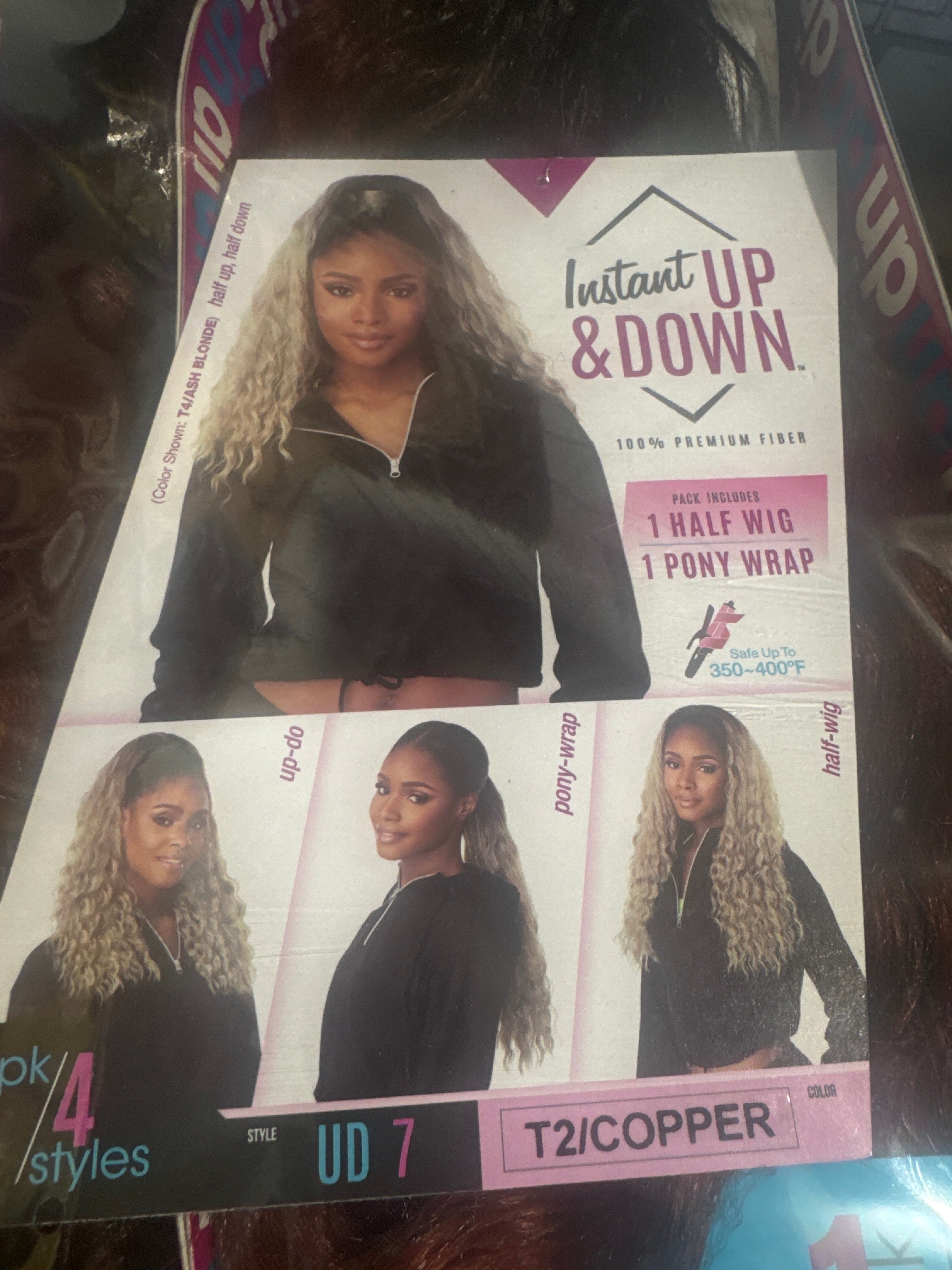 SENSATIONNEL INSTANT UP&DOWN 100%PREMIUM WIG PACK