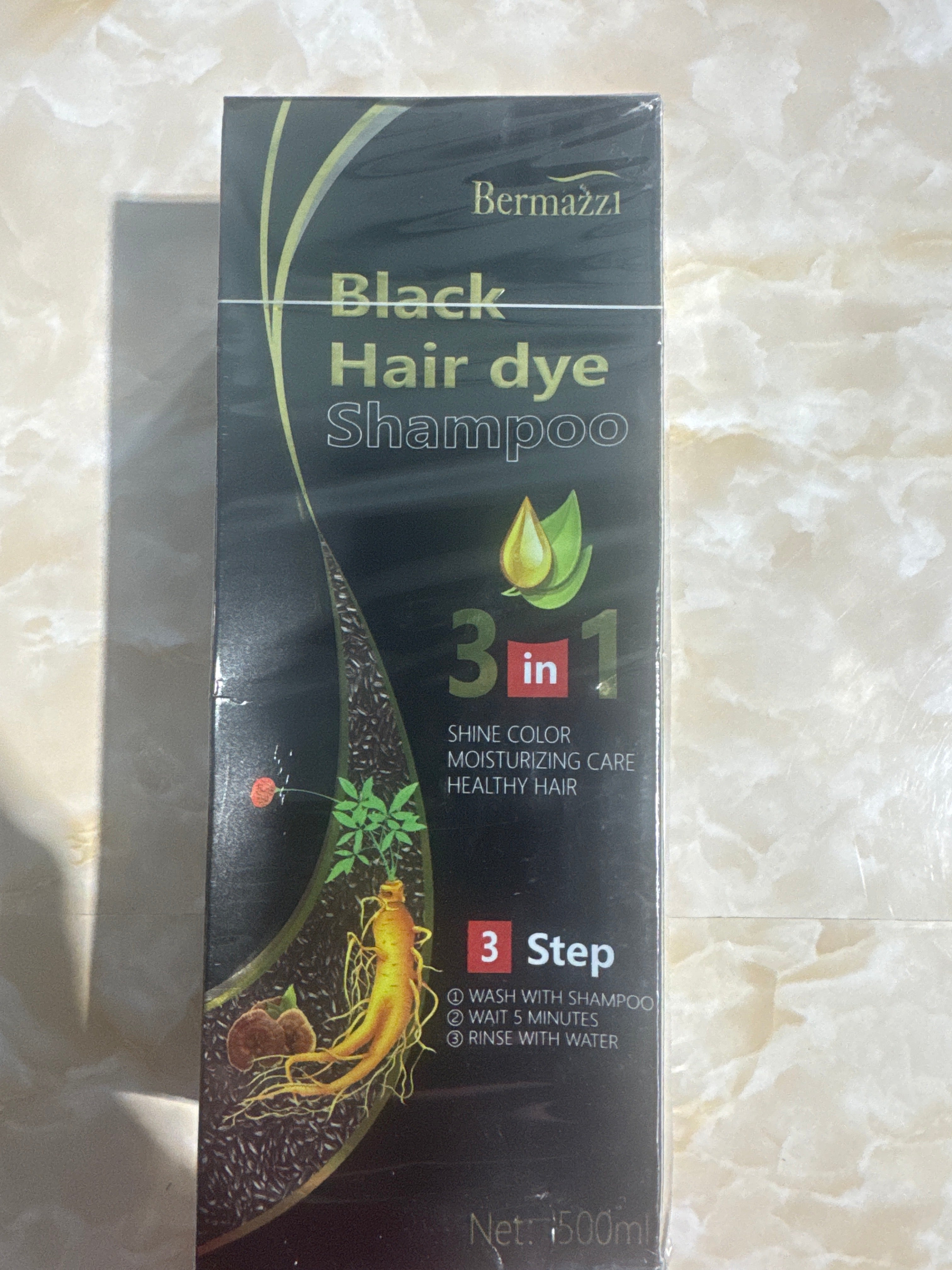 BERMAZZI BLACK HAIR DYE SHAMPOO